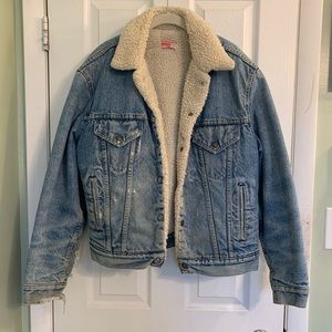Vintage  Levi’s Sherpa Denim Coat